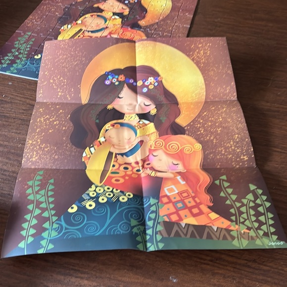 Janod Puzzle Inspired by Gustav Klimt. Like new. Includes carrying case - Picture 4 of 6